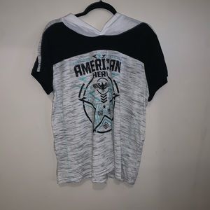 Short Sleeve Hooded Shirt